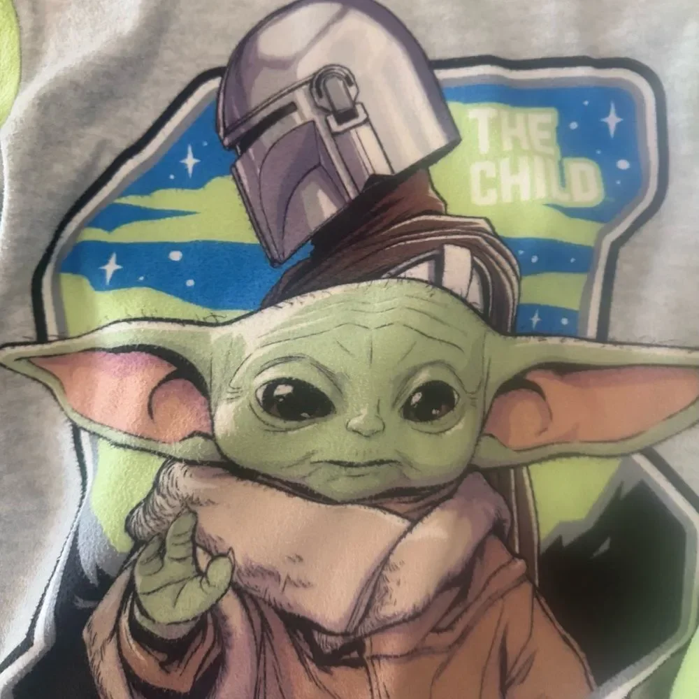 Stars wars Yoda The Child pants and top pajamas set size 8